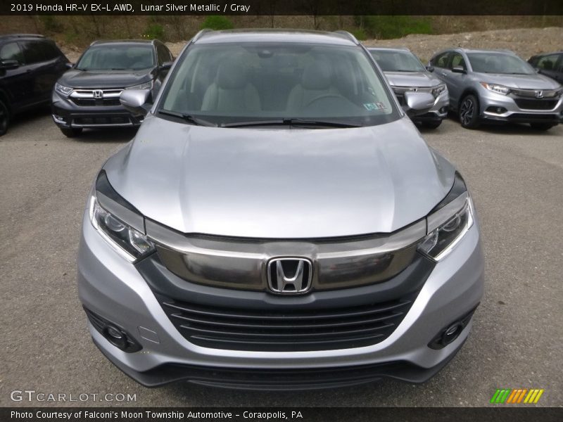 Lunar Silver Metallic / Gray 2019 Honda HR-V EX-L AWD