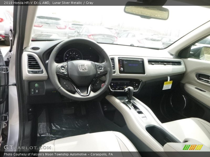Lunar Silver Metallic / Gray 2019 Honda HR-V EX-L AWD