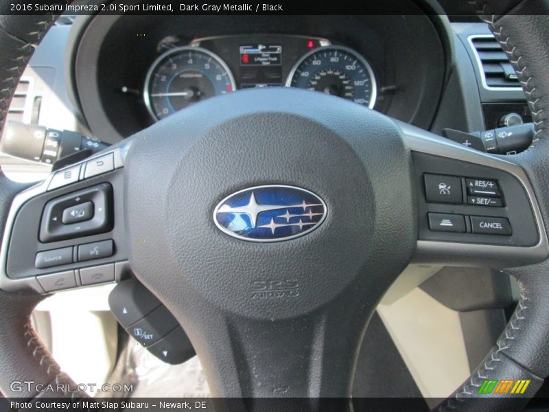 Dark Gray Metallic / Black 2016 Subaru Impreza 2.0i Sport Limited