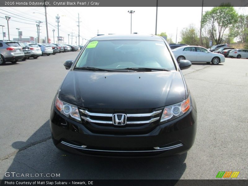 Crystal Black Pearl / Gray 2016 Honda Odyssey EX