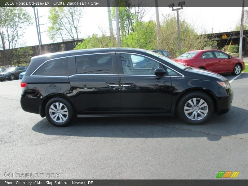 Crystal Black Pearl / Gray 2016 Honda Odyssey EX