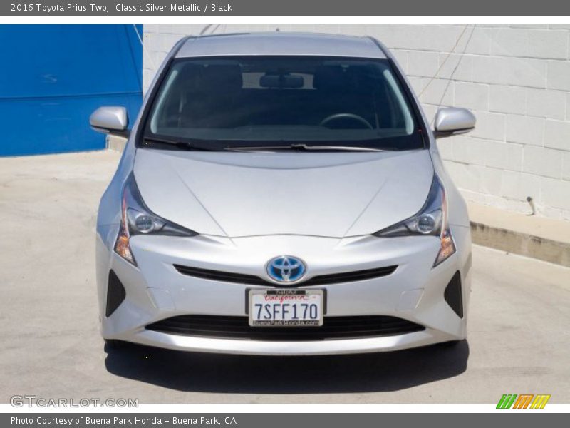 Classic Silver Metallic / Black 2016 Toyota Prius Two