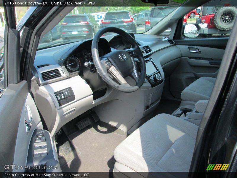 Crystal Black Pearl / Gray 2016 Honda Odyssey EX