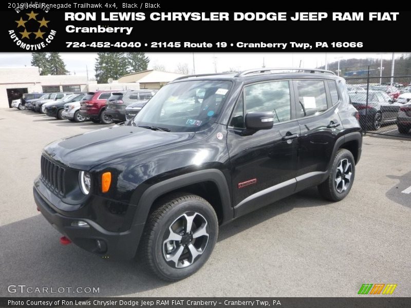 Black / Black 2019 Jeep Renegade Trailhawk 4x4