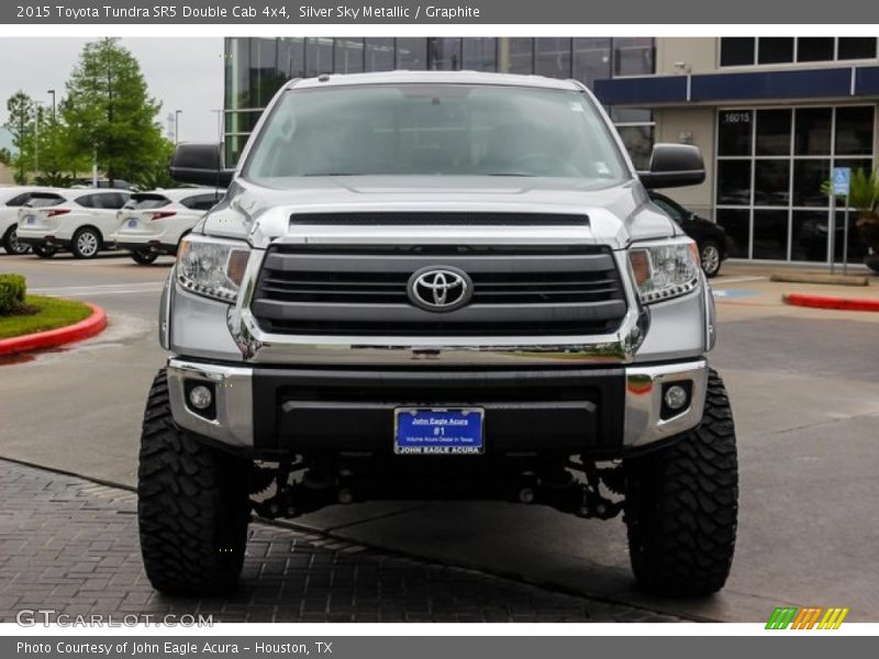 Silver Sky Metallic / Graphite 2015 Toyota Tundra SR5 Double Cab 4x4