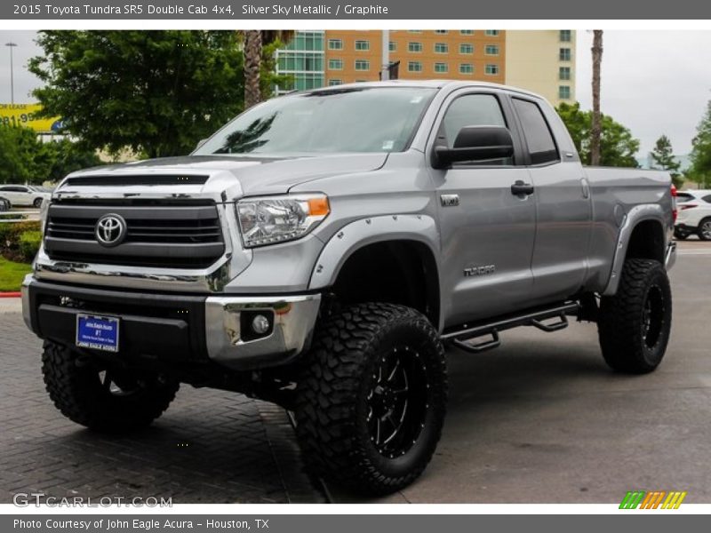 Silver Sky Metallic / Graphite 2015 Toyota Tundra SR5 Double Cab 4x4