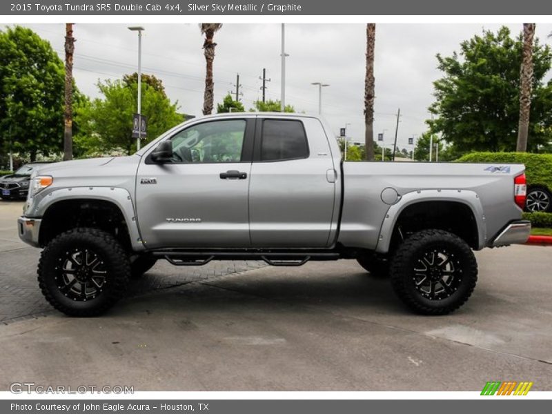 Silver Sky Metallic / Graphite 2015 Toyota Tundra SR5 Double Cab 4x4