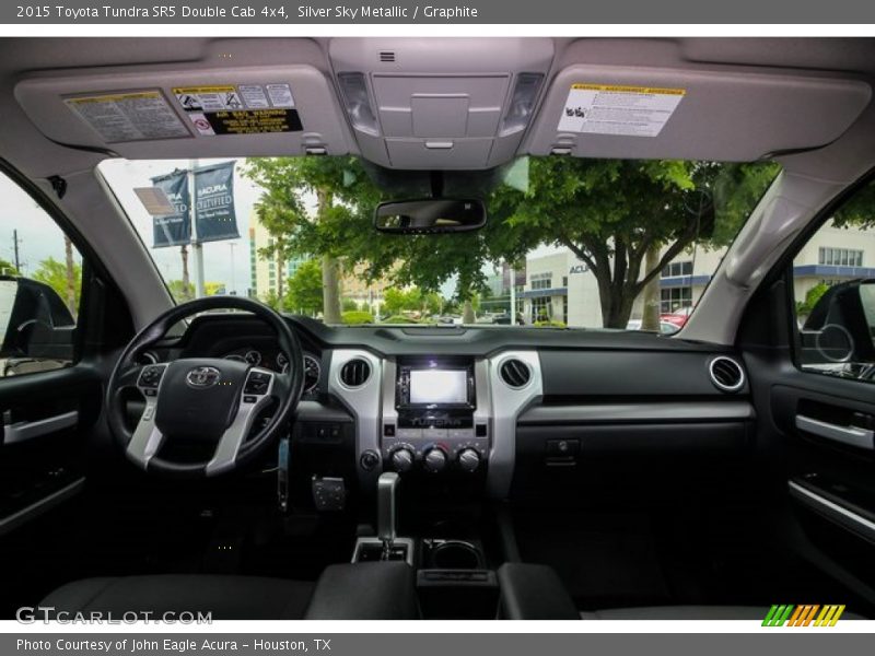 Silver Sky Metallic / Graphite 2015 Toyota Tundra SR5 Double Cab 4x4