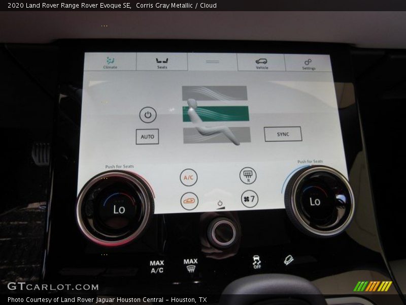 Controls of 2020 Range Rover Evoque SE
