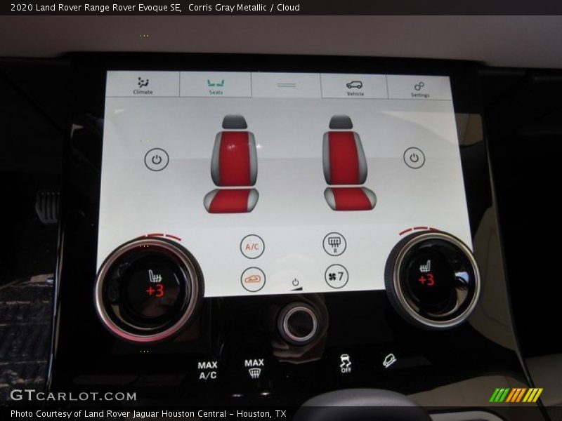 Controls of 2020 Range Rover Evoque SE