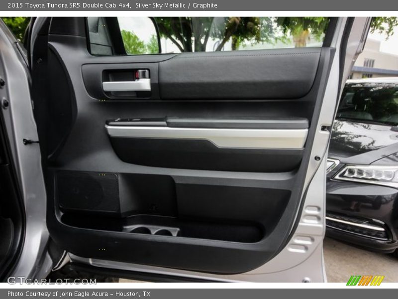 Silver Sky Metallic / Graphite 2015 Toyota Tundra SR5 Double Cab 4x4