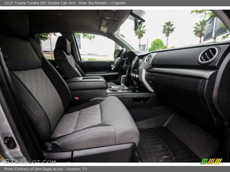 Silver Sky Metallic / Graphite 2015 Toyota Tundra SR5 Double Cab 4x4