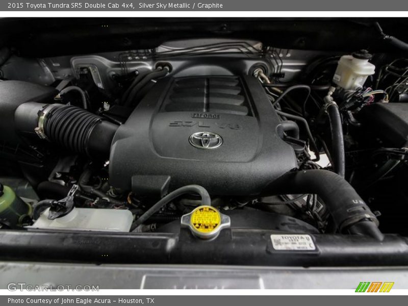 Silver Sky Metallic / Graphite 2015 Toyota Tundra SR5 Double Cab 4x4