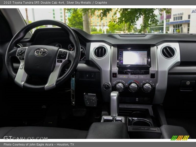 Silver Sky Metallic / Graphite 2015 Toyota Tundra SR5 Double Cab 4x4