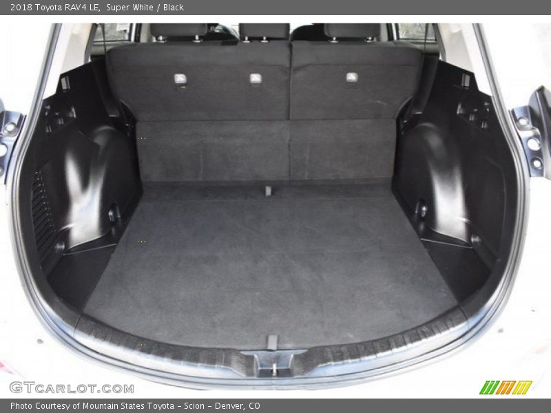 Super White / Black 2018 Toyota RAV4 LE