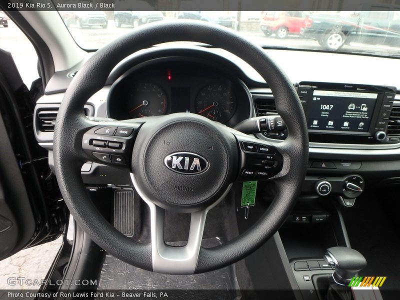 Aurora Black / Black 2019 Kia Rio S