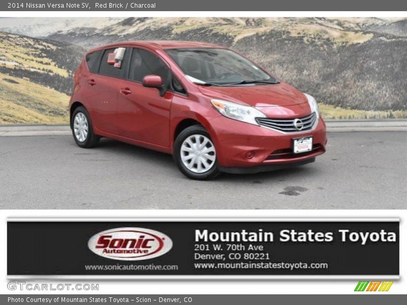 Red Brick / Charcoal 2014 Nissan Versa Note SV