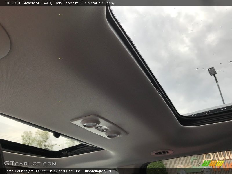 Dark Sapphire Blue Metallic / Ebony 2015 GMC Acadia SLT AWD