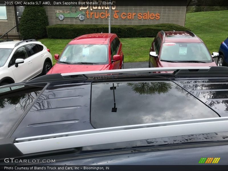 Dark Sapphire Blue Metallic / Ebony 2015 GMC Acadia SLT AWD