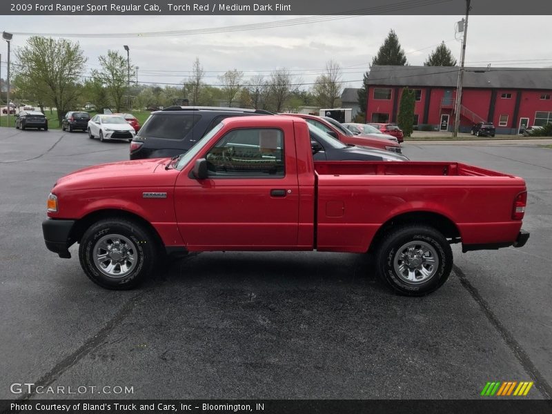 Torch Red / Medium Dark Flint 2009 Ford Ranger Sport Regular Cab