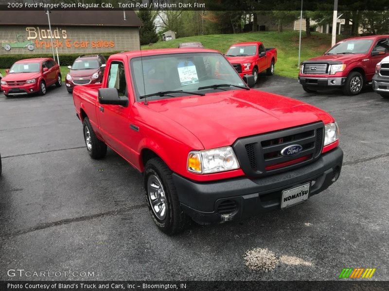 Torch Red / Medium Dark Flint 2009 Ford Ranger Sport Regular Cab
