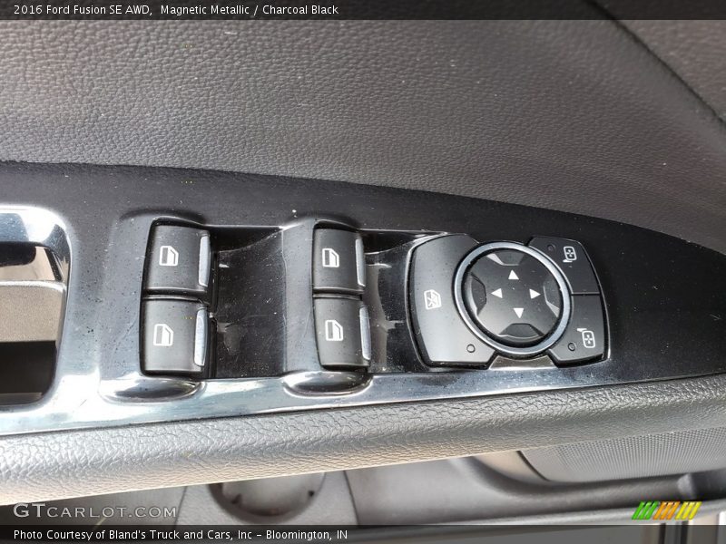 Magnetic Metallic / Charcoal Black 2016 Ford Fusion SE AWD
