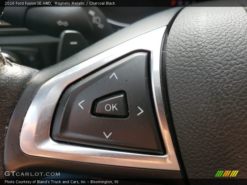 Magnetic Metallic / Charcoal Black 2016 Ford Fusion SE AWD