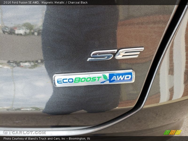 Magnetic Metallic / Charcoal Black 2016 Ford Fusion SE AWD