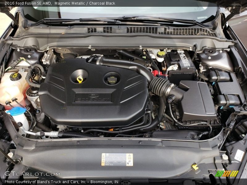 Magnetic Metallic / Charcoal Black 2016 Ford Fusion SE AWD