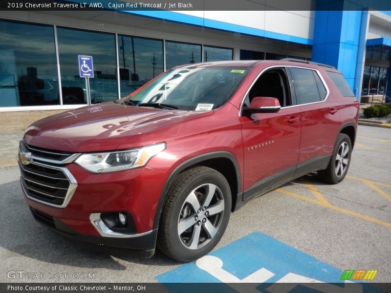Cajun Red Tintcoat / Jet Black 2019 Chevrolet Traverse LT AWD