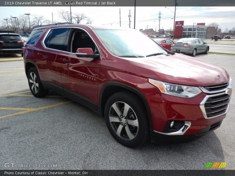 Cajun Red Tintcoat / Jet Black 2019 Chevrolet Traverse LT AWD