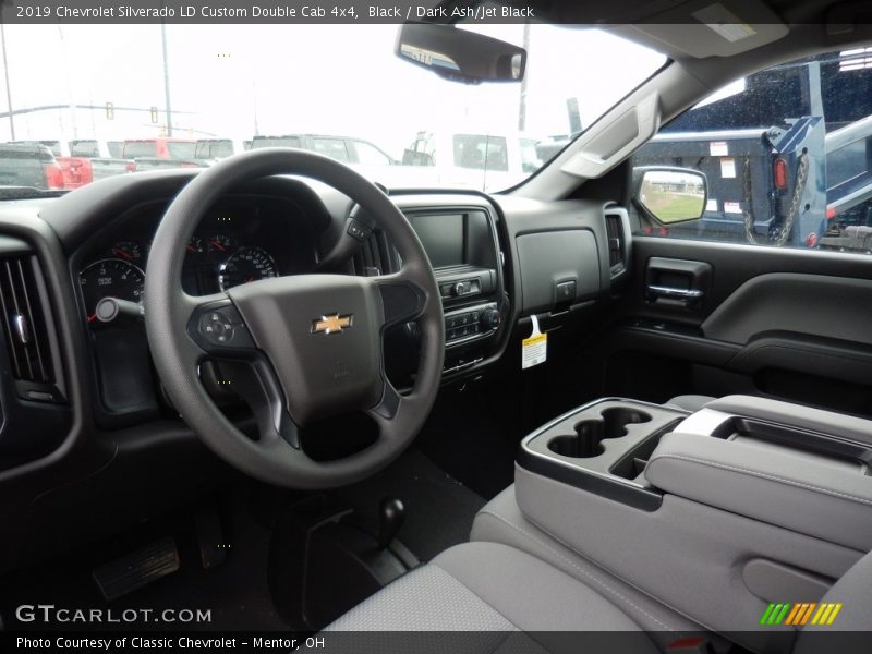 Black / Dark Ash/Jet Black 2019 Chevrolet Silverado LD Custom Double Cab 4x4