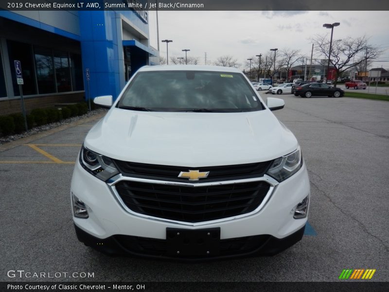 Summit White / Jet Black/Cinnamon 2019 Chevrolet Equinox LT AWD
