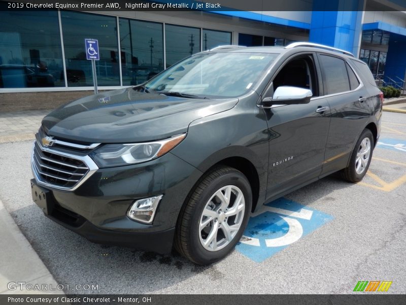 Nightfall Gray Metallic / Jet Black 2019 Chevrolet Equinox Premier AWD