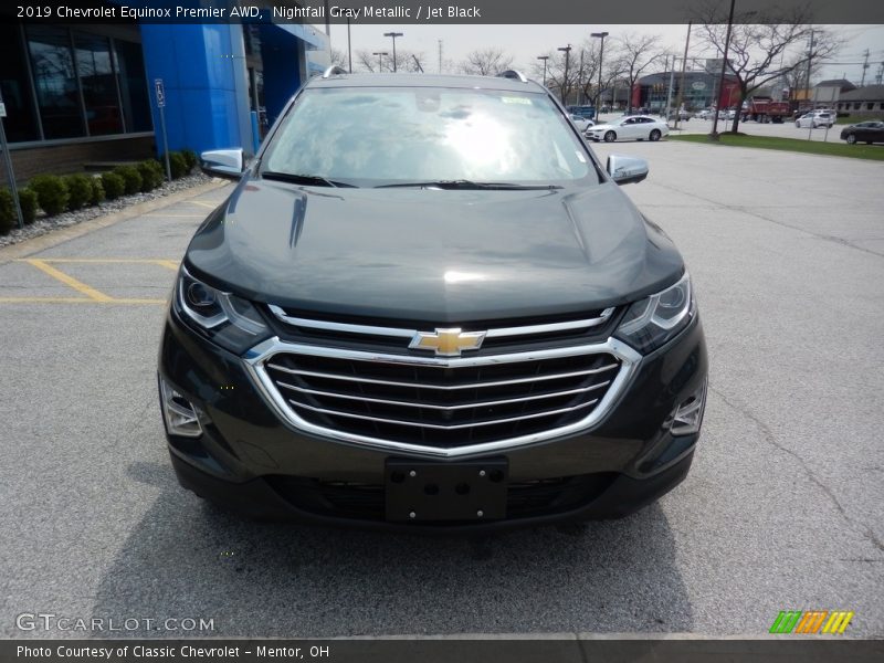 Nightfall Gray Metallic / Jet Black 2019 Chevrolet Equinox Premier AWD