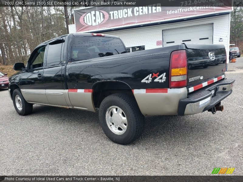 Onyx Black / Dark Pewter 2003 GMC Sierra 1500 SLE Extended Cab 4x4