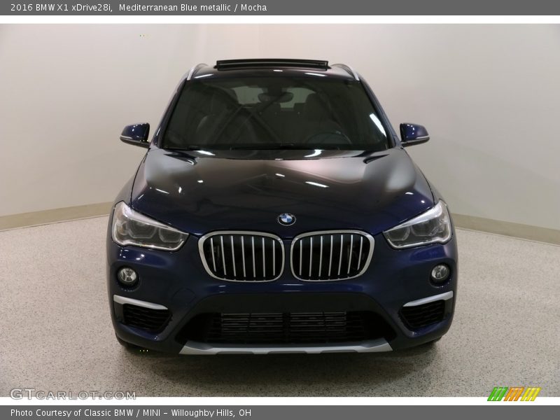 Mediterranean Blue metallic / Mocha 2016 BMW X1 xDrive28i