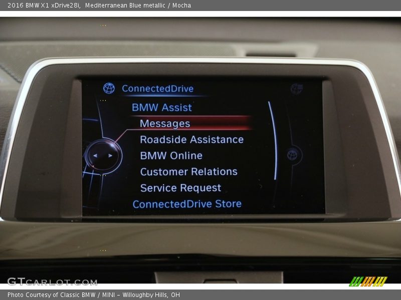 Mediterranean Blue metallic / Mocha 2016 BMW X1 xDrive28i