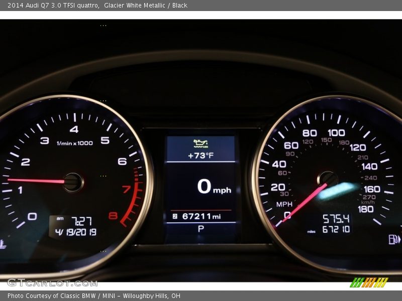 Glacier White Metallic / Black 2014 Audi Q7 3.0 TFSI quattro