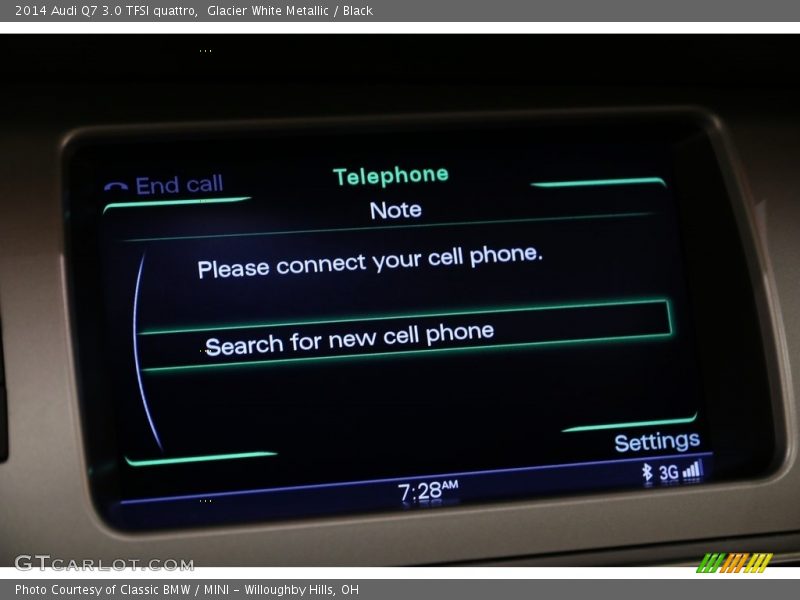 Glacier White Metallic / Black 2014 Audi Q7 3.0 TFSI quattro