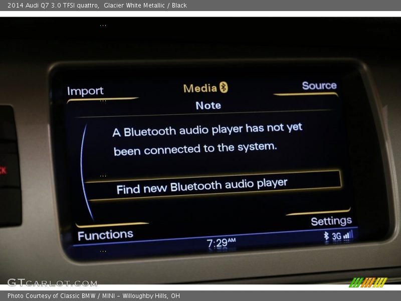 Glacier White Metallic / Black 2014 Audi Q7 3.0 TFSI quattro