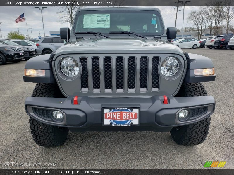 Sting-Gray / Black 2019 Jeep Wrangler Unlimited Rubicon 4x4