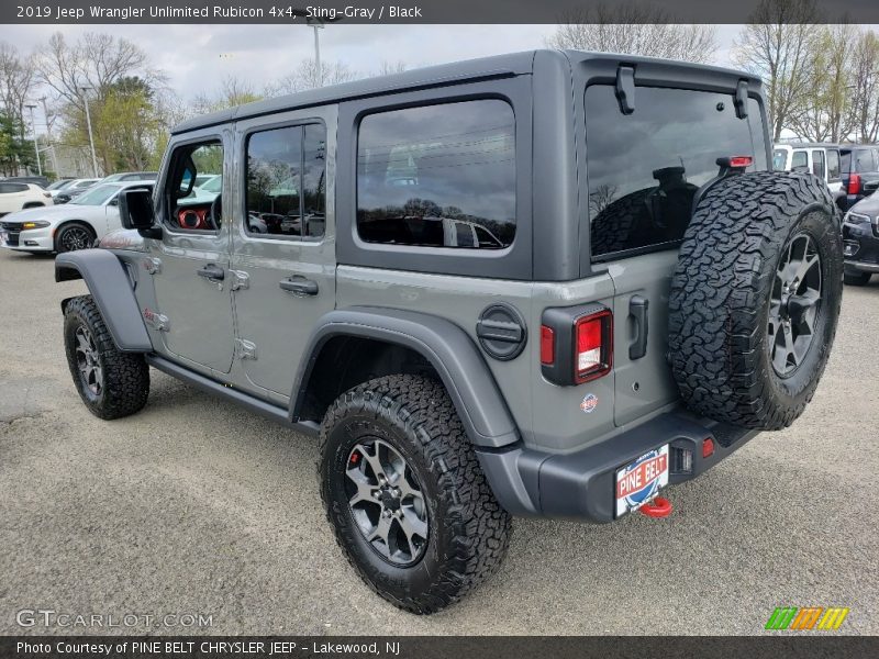 Sting-Gray / Black 2019 Jeep Wrangler Unlimited Rubicon 4x4