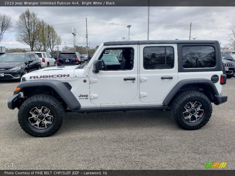Bright White / Black 2019 Jeep Wrangler Unlimited Rubicon 4x4
