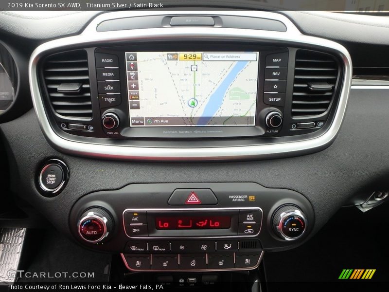 Navigation of 2019 Sorento SX AWD