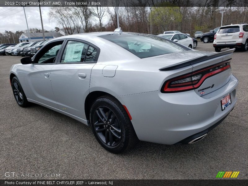 Triple Nickel / Black 2019 Dodge Charger SXT AWD