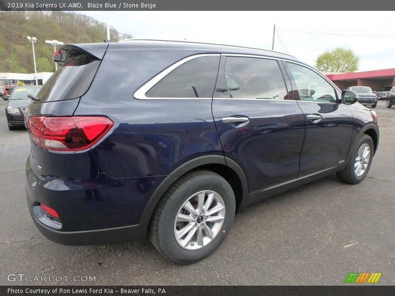 Blaze Blue / Stone Beige 2019 Kia Sorento LX AWD