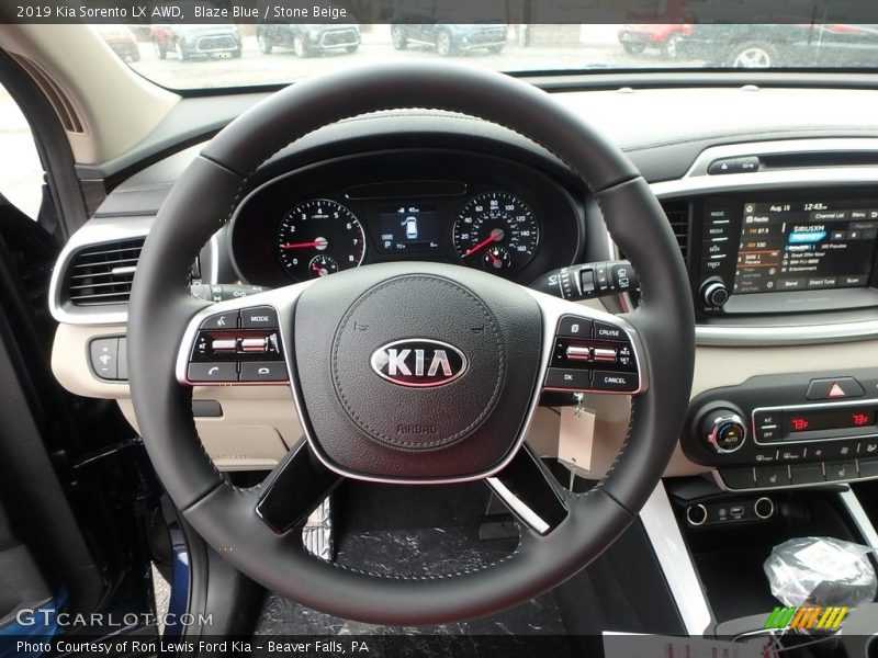 Blaze Blue / Stone Beige 2019 Kia Sorento LX AWD