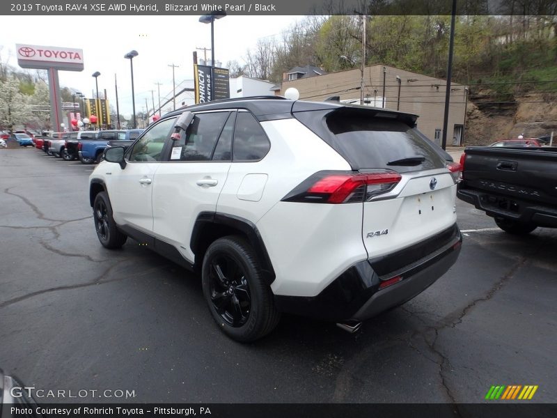  2019 RAV4 XSE AWD Hybrid Blizzard White Pearl