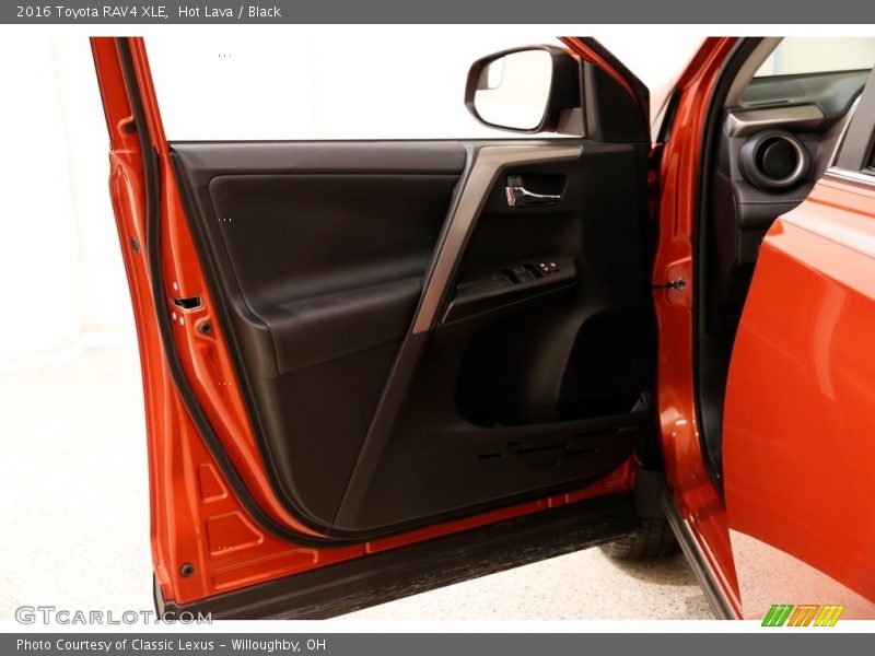 Hot Lava / Black 2016 Toyota RAV4 XLE